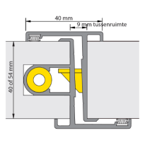 Alprokon 19-1 prefab basis deurnaaldset 2450 mm, DIN links