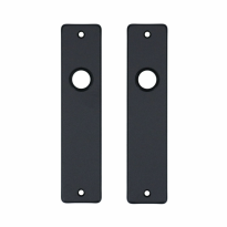 Aluminium binnendeurschild rechthoekig 180x41x6 mm KG-BL, zwart