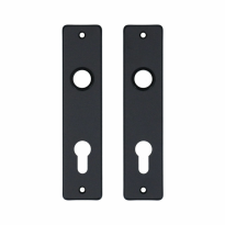 Aluminium binnendeurschild rechthoekig 180x41x6 mm PC72, zwart