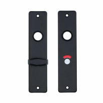 Aluminium binnendeurschild rechthoekig 180x41x6 mm WC57/5, zwart