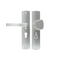AXA 6665 Curve S-knop/kruk VH garnituur met kerntrekbeveiliging, PC55