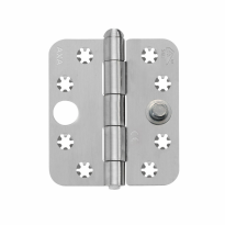 AXA Veiligheidsscharnier 1617 SKG*** ronde hoek 89x80mm RVS
