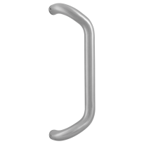 Deurgreep gebogen GPF03 32x332mm RVS geborsteld