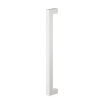 Deurgreep recht GPF11 22x300mm hoogte 55mm wit