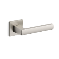 Deurkruk op rozet Fan 1291 mat nikkel 50x50mm - rechtswijzend