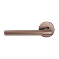 Deurkruk op rozet Hipi Deux GPF3051.A2-05L, linkswijzend Bronze blend