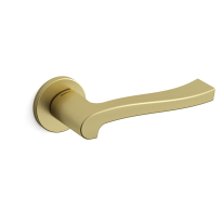 Deurkruk op rozet Ola 1071 satinmessing 51x6mm - rechtswijzend