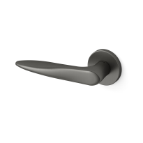 Deurkruk op rozet Zoe 381 grafiet 51x6mm - linkswijzend