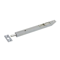 Dulimex pijpkantschuif staal, 17 mm breed, afgeschuind recht 160 mm verzinkt