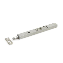 Dulimex pijpkantschuif staal, 20 mm breed, afgeschuind recht 160 mm verzinkt