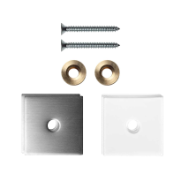 Enkele greep bevestigingsset op hout blinde montage 32x32x2mm