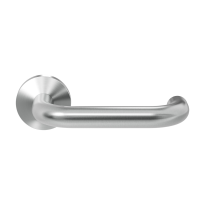 GPF1005.00 Hoa deurkruk op ronde rozet RVS, 50x8mm