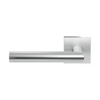 GPF1015.02L Toi deurkruk op vierkante rozet , 50x50x8mm linkswijzend RVS