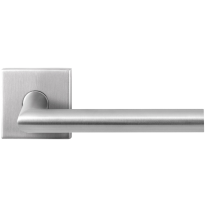 GPF1016.02 deurkruk op vierkante rozet, 50x50x8mm Toi paar rvs