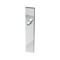 GPF1100.65.442 langschild rechthoekig PC72 RVS gepolijst met vastgelaste knopvastzetter