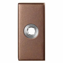 GPF1101.A2 L rozet rechthoekig 70x32x10 mm Bronze blend links draaiend