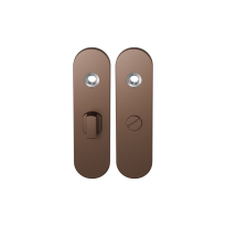 GPF1110.A2 kortschild afgerond WC55/8 grote knop Bronze blend