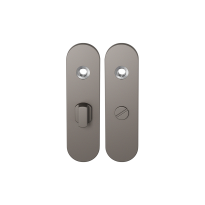 GPF1110.A3 kortschild afgerond WC57/5 grote knop Mocca blend