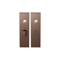 GPF1115.A2 kortschild rechthoekig WC57/5 grote knop Bronze blend