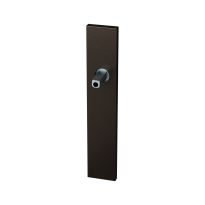 GPF1125.A1 langschild rechthoekig Dark blend met vastgelaste knopvastzetter