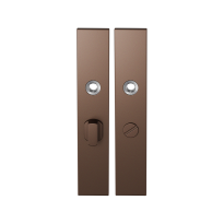 GPF1125.A2 langschild rechthoekig WC55/8 grote knop Bronze blend