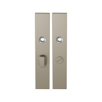GPF1125.A4 langschild rechthoekig WC57/5 grote knop Champagne blend