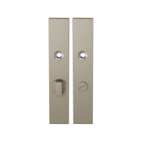 GPF1125.A4 langschild rechthoekig WC63/8 grote knop Champagne blend