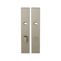 GPF1125.A4 langschild rechthoekig WC72/8 grote knop Champagne blend