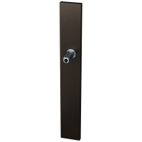 GPF1175.A1.400 langschild XL rechthoekig blind Dark blend met vastgelaste knopvastzetter