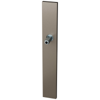 GPF1175.A3.442 langschild XL rechthoekig PC72 Mocca blend met vastgelaste knopvastzetter