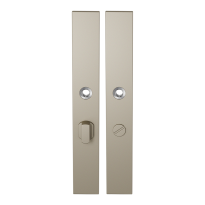 GPF1175.A4 langschild rechthoekig WC57/5 grote knop Champagne blend