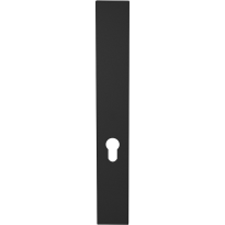 GPF1275.61L/R langschild XL rechthoekig PC55 zonder krukgat links-/ rechtsdraaiend zwart