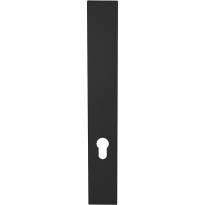 GPF1275.61L/R langschild XL rechthoekig PC72 zonder krukgat links-/ rechtsdraaiend zwart