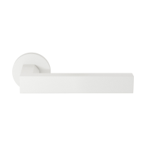 GPF1304.62.00 Tapu deurkruk op ronde rozet wit, 50x8mm