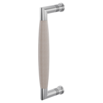 GPF4942.09C deurgreep Ika RVS geborsteld/eiken whitewash haaks 207x63/191mm