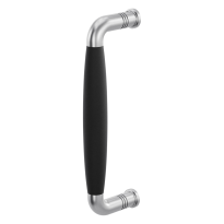 GPF4952.09C deurgreep Ika RVS geborsteld/zwart gebogen 207x63/191mm