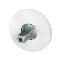 GPF8100.45.400 rozet 50x6mm wit met vastgelaste knopvastzetter