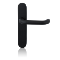 GPF8205.20 Hoa deurkruk op langschild zwart blind