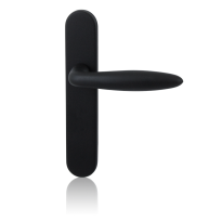 GPF8220.20L Pepe deurkruk op langschild zwart linkswijzend blind