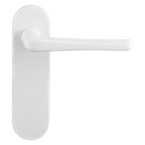 GPF8232.50 Tiki deurkruk op kortschild wit blind