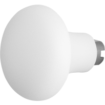 GPF8851.62 Paddenstoel knop S5 52mm veiligheidsschilden vast inclusief wisselstift wit