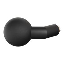 GPF8859.61 verkropte knop 55x16mm tbv VH-schilden vast incl. wisselstift zwart