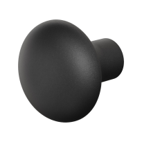 GPF8959.61 Paddenstoel knop S1 zwart draaibaar 52mm incl. krukstift