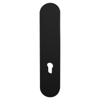 GPF9842.61 veiligheidsbuitenschild zonder krukgat PC92 afgerond zwart