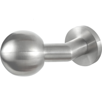 GPF9853.09-00 RVS mat verkropte kogelknop S5 55mm op ronde rozet