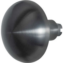 GPF9857.P1 Paddenstoel knop S5 65mm veiligheidsschilden vast inclusief wisselstift PVD antraciet
