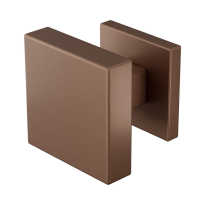 GPF9858.A2-02 Bronze Blend vierkante knop S5 60x60x16mm incl. wisselstift op vierkant rozet