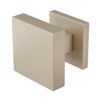 GPF9858.A4-02 Champagne Blend vierkante knop S5 60x60x16mm incl. wisselstift op vierkant rozet