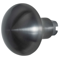 GPF9859.P1 Paddenstoel knop S5 52mm veiligheidsschilden vast inclusief wisselstift PVD antraciet