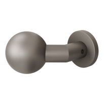 GPF9953.A3-00 Mocca blend verkropte kogelknop S2 55mm met knopvastzetter met ronde rozet